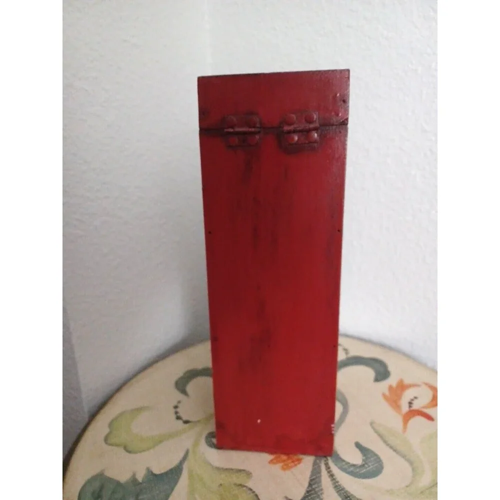 Camel handmade and painted wooden wine bottle holder CIRCA 1980s